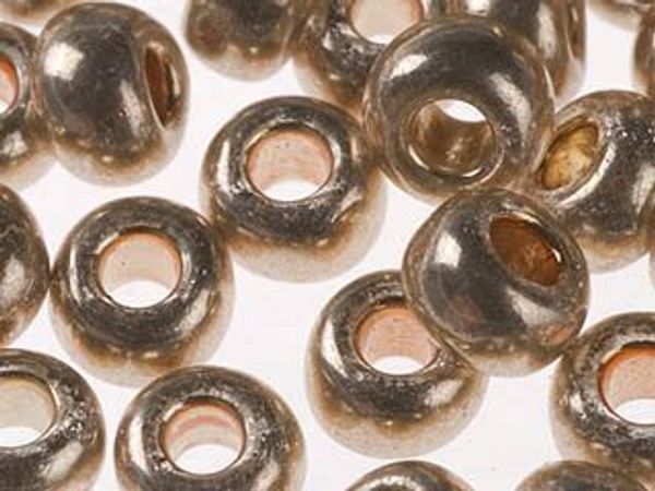 Бисер Preciosa 10/0 (2.3 мм), 50 г, золото, цв. 18184