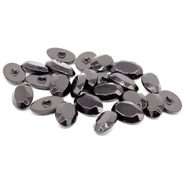 Пуговицы на ножке (3.01-895-38) (черный), 20 шт