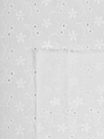 Ткань шитьё (прошва) 100 г/м², 150 см / 2 метра, TBY.Emb.8067.1.2, цв.01 белый