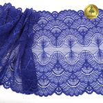 Кружево бельевое эластичное 195 мм / 3 м, 8034 цв.F223 синий ультрамарин, Kruzhevo