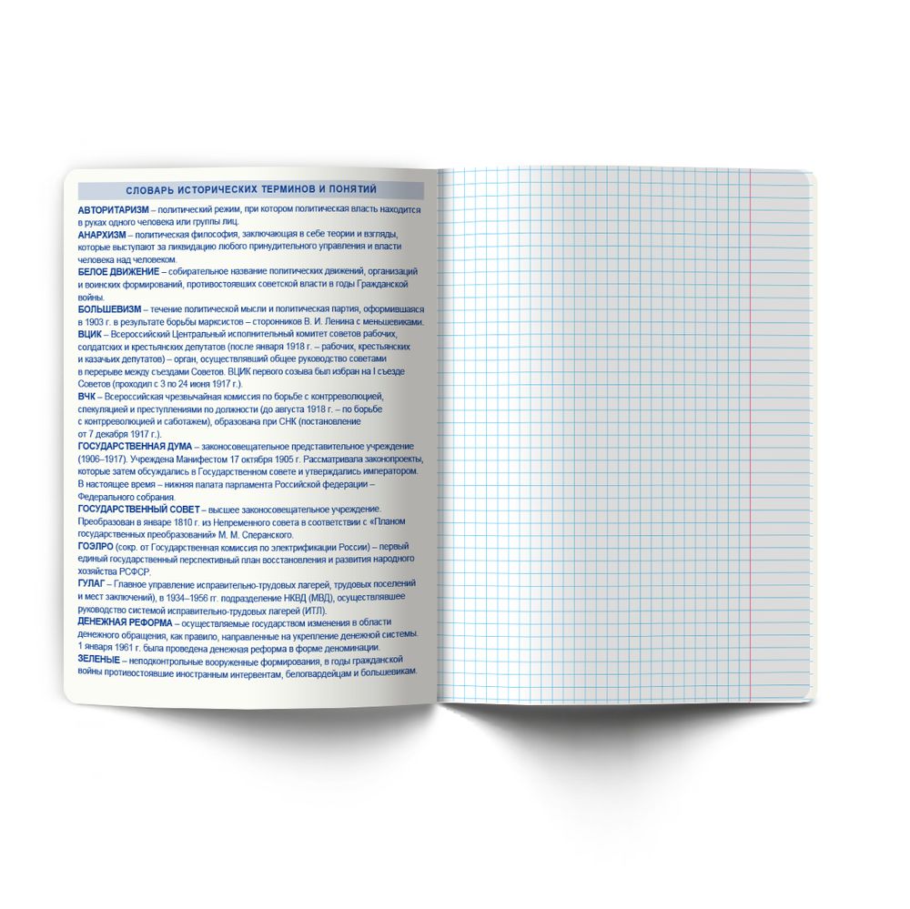 Тетрадь со справочным материалом Мраксимализм, A5 48 л. на скобе 60 г/м², белизна 90% 10 шт клетка, 01780 Мраксимализм История, Светоч Т274