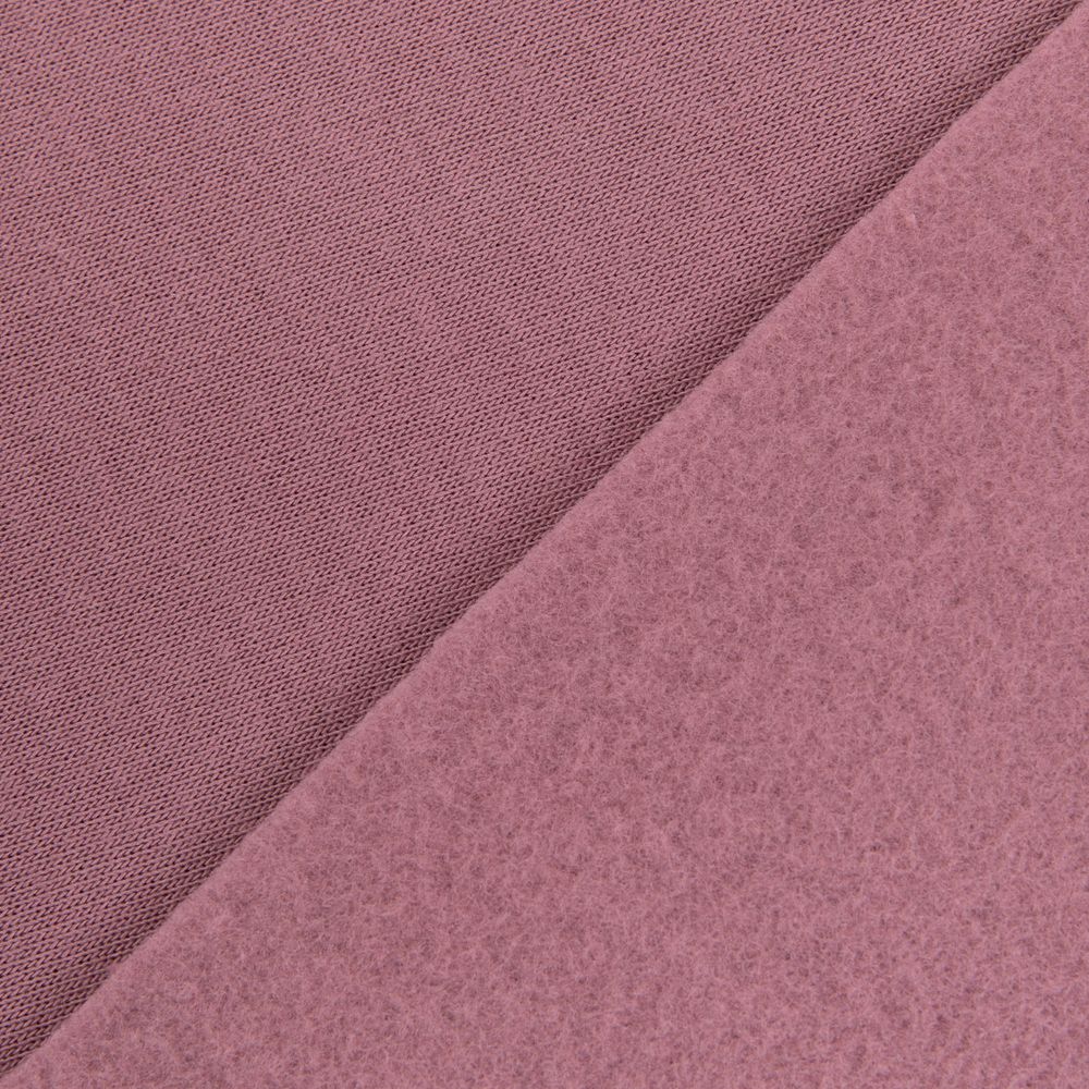 Футер 2-нитка с начесом 275 г/м², 150х180±5 см, т.пудра/dark powder, Gamma DBKTN