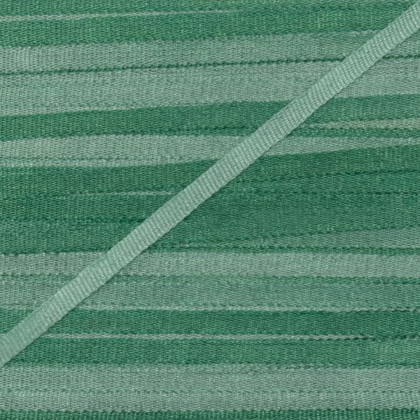 Лента (тесьма) шелковая 2.0 мм / 9.1±0.5 метров, M020 св.зеленый/зеленый, Gamma SRM-2