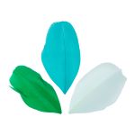 Перья декоративные 5-6 см, 5х3 г,±0.5 г, 31 Зеленый/св. бирюзовый/бирюзовый, Mr.Painter PLU-06