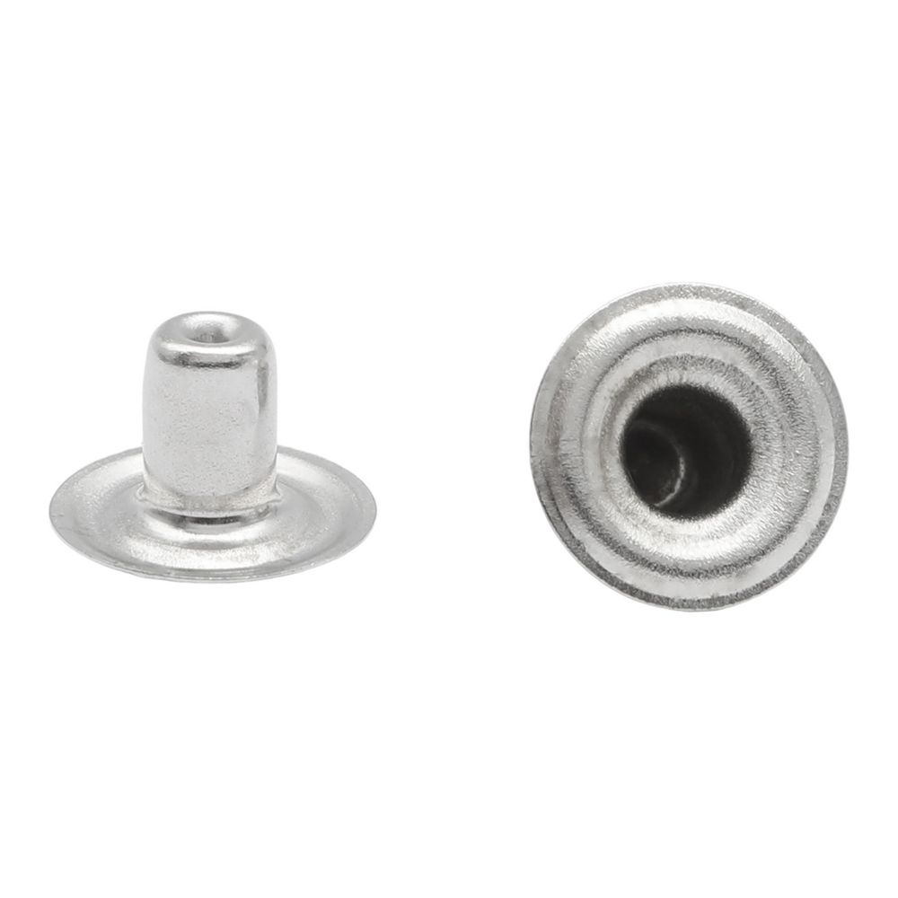 Кнопка Альфа (S-образная) ⌀15.0 мм, ≈720 шт, СТАЛЬ, никель, NEW STAR