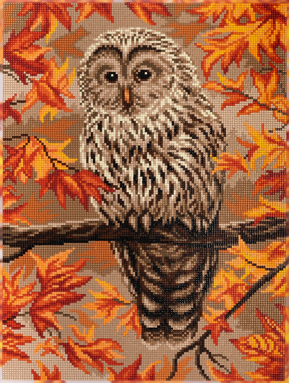 Алмазная (кристальная) мозаика Фрея, В осеннем лесу, 30х40 см