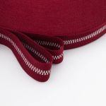 Тесьма отделочная 25 мм / 50 метров, 97%п/э, 3% метанит, бордовый с серебром, Р.90292