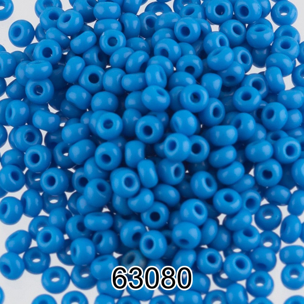 Бисер Preciosa 10/0 (2.3 мм), 500 г, 63080 (Ф191) голубой