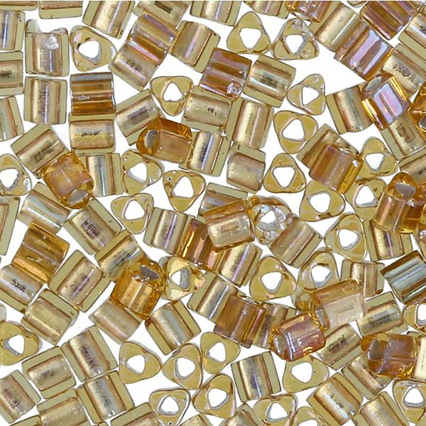 Бисер Toho 11/0 Triangle 3 (2.2 мм), 25 г (5х5 г), 0278 т.золотой/радужный