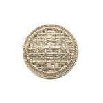 Пуговицы на ножке 32L=20 мм, металл, Gold (золотой), 10 шт, MP06