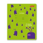 Тетрадь ученическая школьная, выборочный лак, A5+ 18 л. на скобе 65 г/м², белизна 100%, 20 шт, линия, 000713 Зелёное настроение, Светоч 18ТЕТл-003