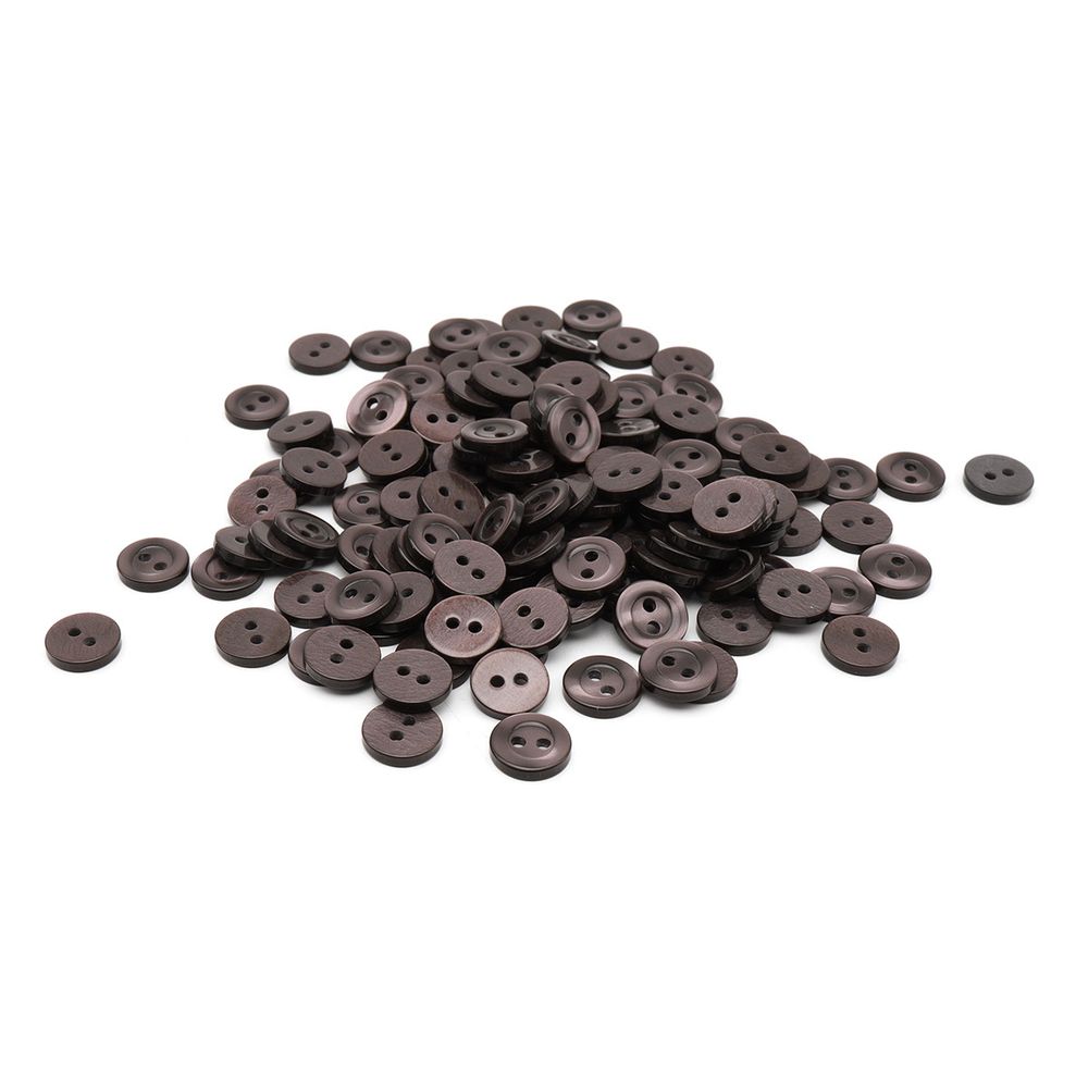 Пуговицы 2 прокола 18L, 11 мм, (col. 32 (т.коричневый)), CB-M-10, 144 шт