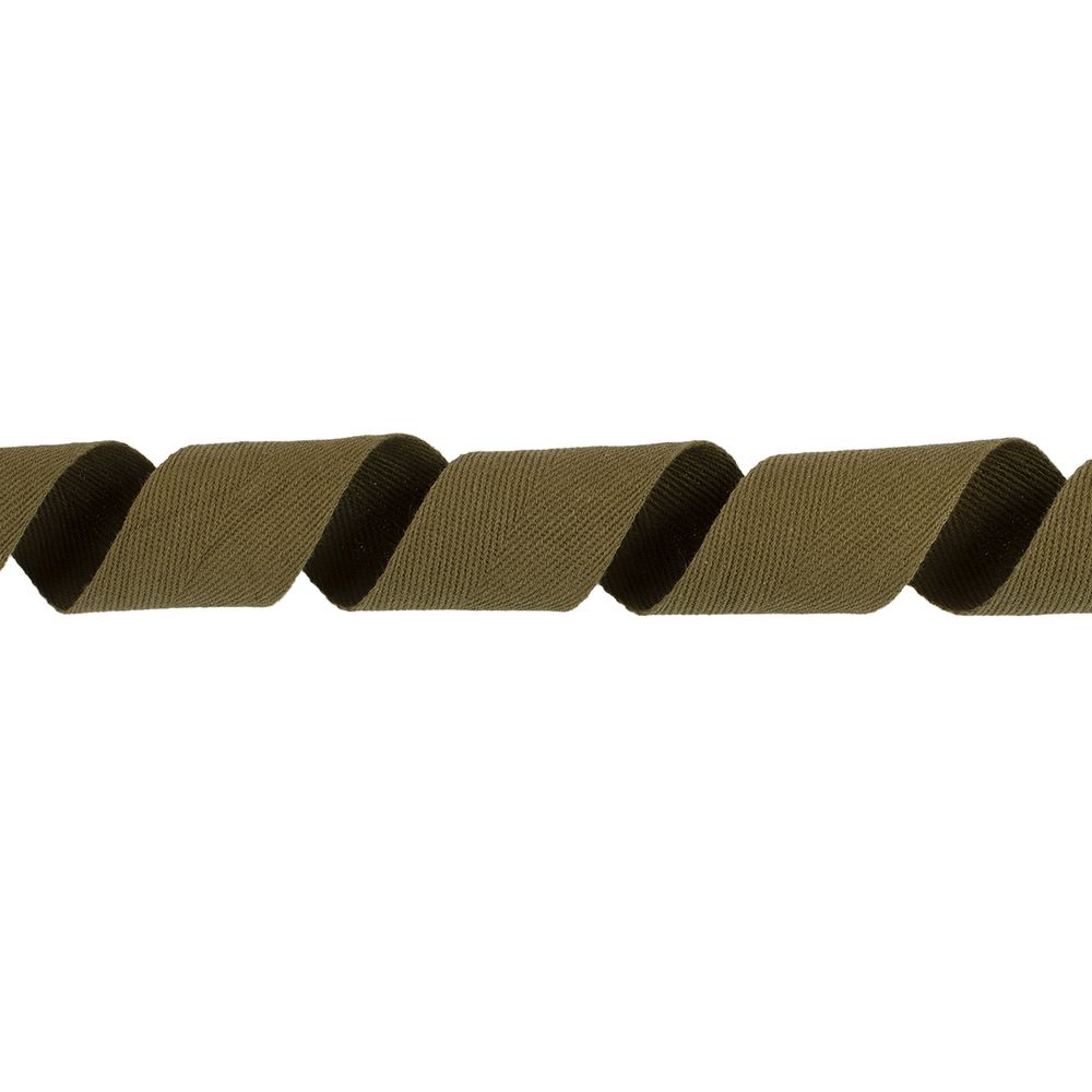 Тесьма (лента) киперная (100% х/б) 40 мм / 50 метров, хаки/khaki, Gamma TCT-40