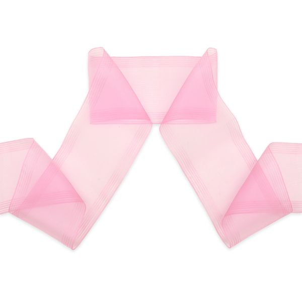 Лента для бантов (капрон) 11 см, 25 м (розовый) С3503