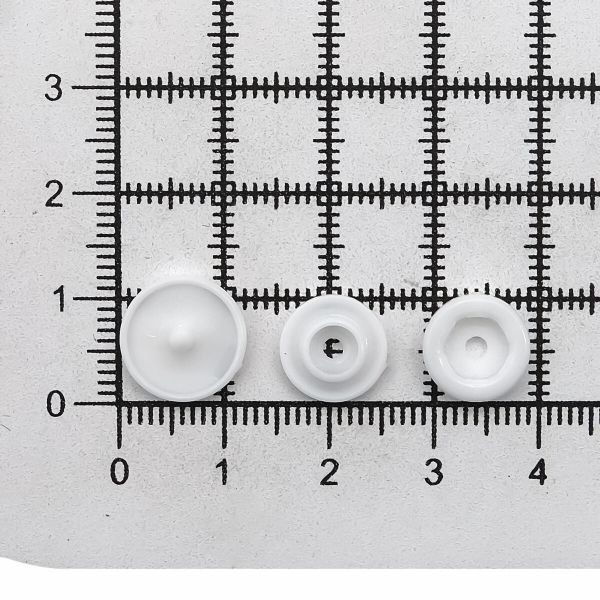 Кнопка рубашечная ⌀12,5/10мм пластик (≈1000 шт) New Star (101 белый)
