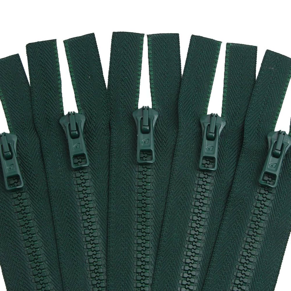 Молния трактор Arta Т6 (6 мм) 1 зам., разъем., 65 см, цв. 054 т.зеленый, уп.5 шт