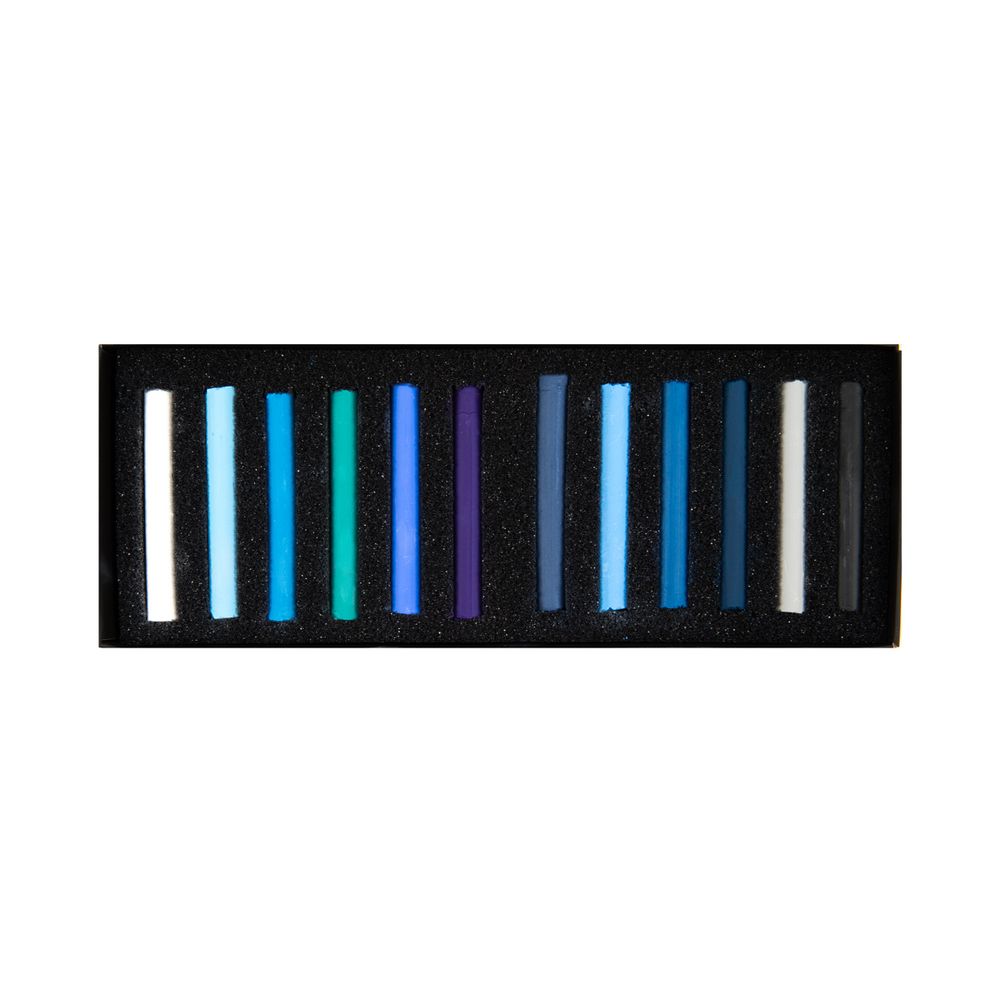 Пастель художественная 12 цв, Элементы. Воздух, Аква-колор IZO-SPE12