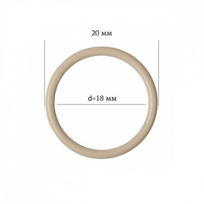 Кольца для бюстгальтера металл ⌀17.8 мм, 126 бежевый, Arta, 50 шт