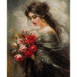 Набор для вышивания нитками Luca-S G703, гобелен Безмятежная красота, 18х22см