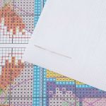 Набор для вышивания нитками Овен, Ёлочная игрушка. Фонарик 6,2х8,9см