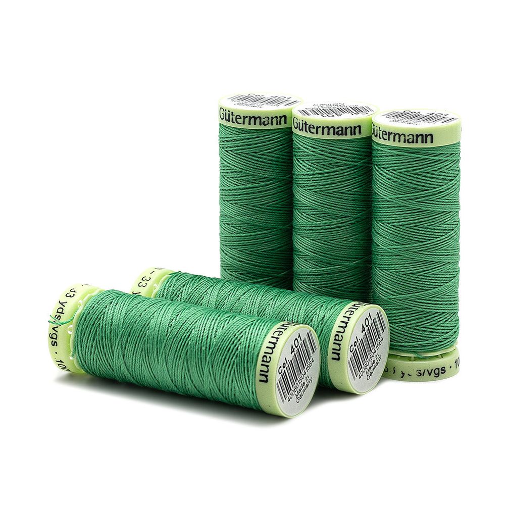 Нитки отделочные Gutermann Top Stitch, 30м, 401 горный луг, 5 катушек