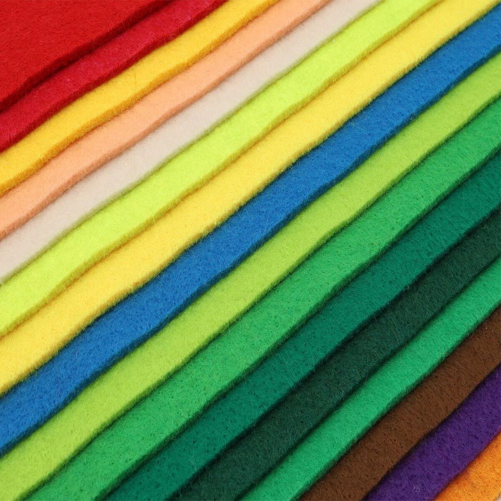 Фетр листовой мягкий ассорти 3.0 мм, 400гр, 20х30см, 16 штук Astra&Craft (1)