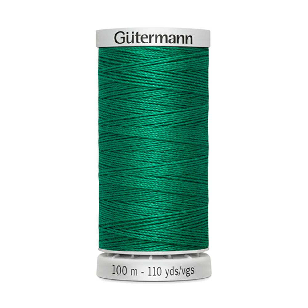 Нитки суперкрепкие Gutermann Extra Strong M782, 100м, 402 изумрудно-зеленый, 5 катушек
