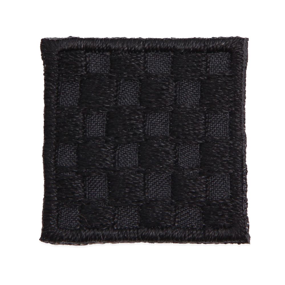 Термоаппликация Квадрат 3х3см, уп. 2 шт, цв.черный