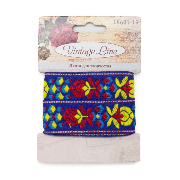 Лента декоративная, 10 мм, x 2 м, Vintage Line 18601-15