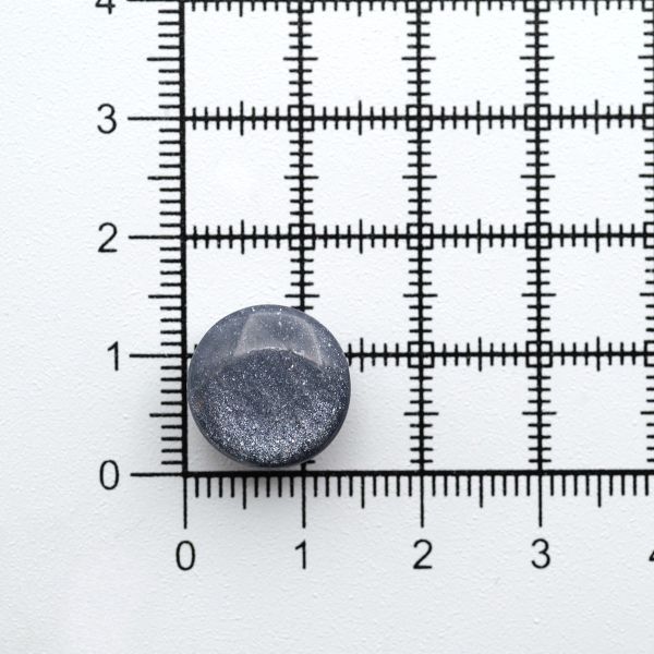 Пуговицы на ножке 22L (14мм), пластик (col.07 т.серый), 72 шт, CR P-45