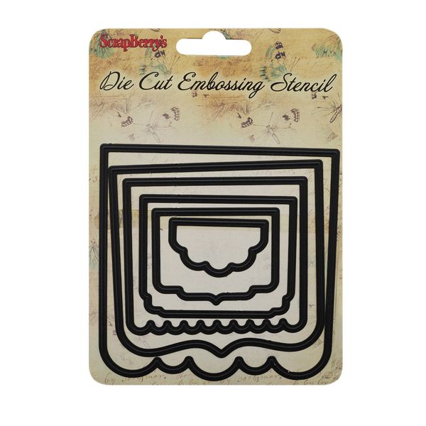 Форма для вырубки Рамочки Фигурные, 104x104 мм, SCB20022827