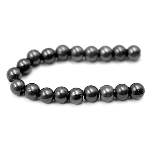 Бусины пластик (жемчуг) ⌀4 мм, 25 г, Astra&Craft, 046 NL черный