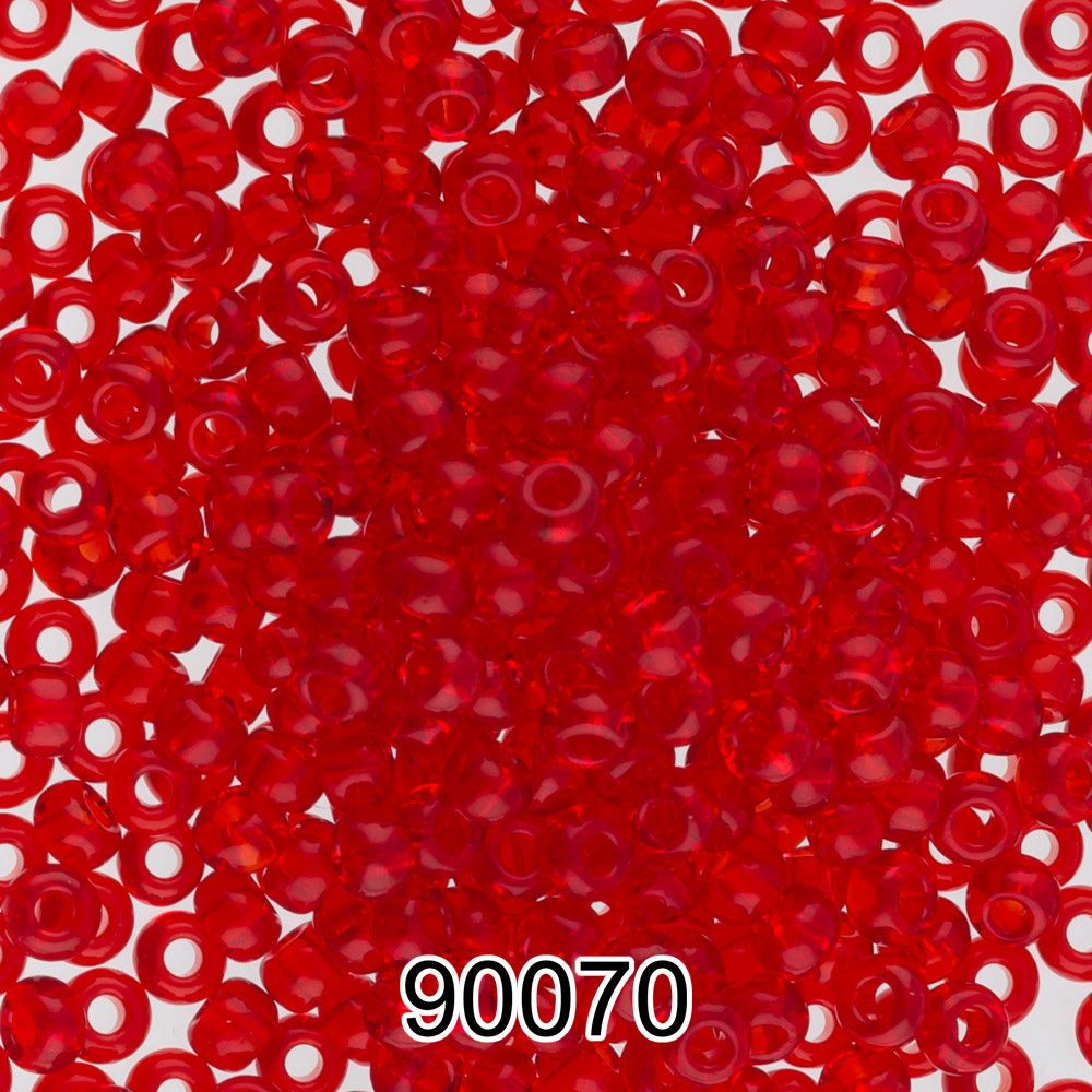 Бисер Preciosa круглый 10/0, 2.3 мм, 500 г, 90070 (Ф132) красный
