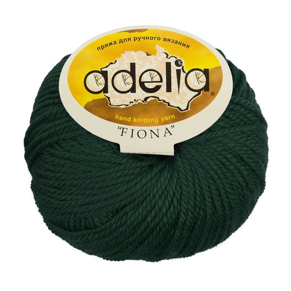 Пряжа Adelia Fiona / уп.10 мот. по 50г, 90м, 631 т.зеленый
