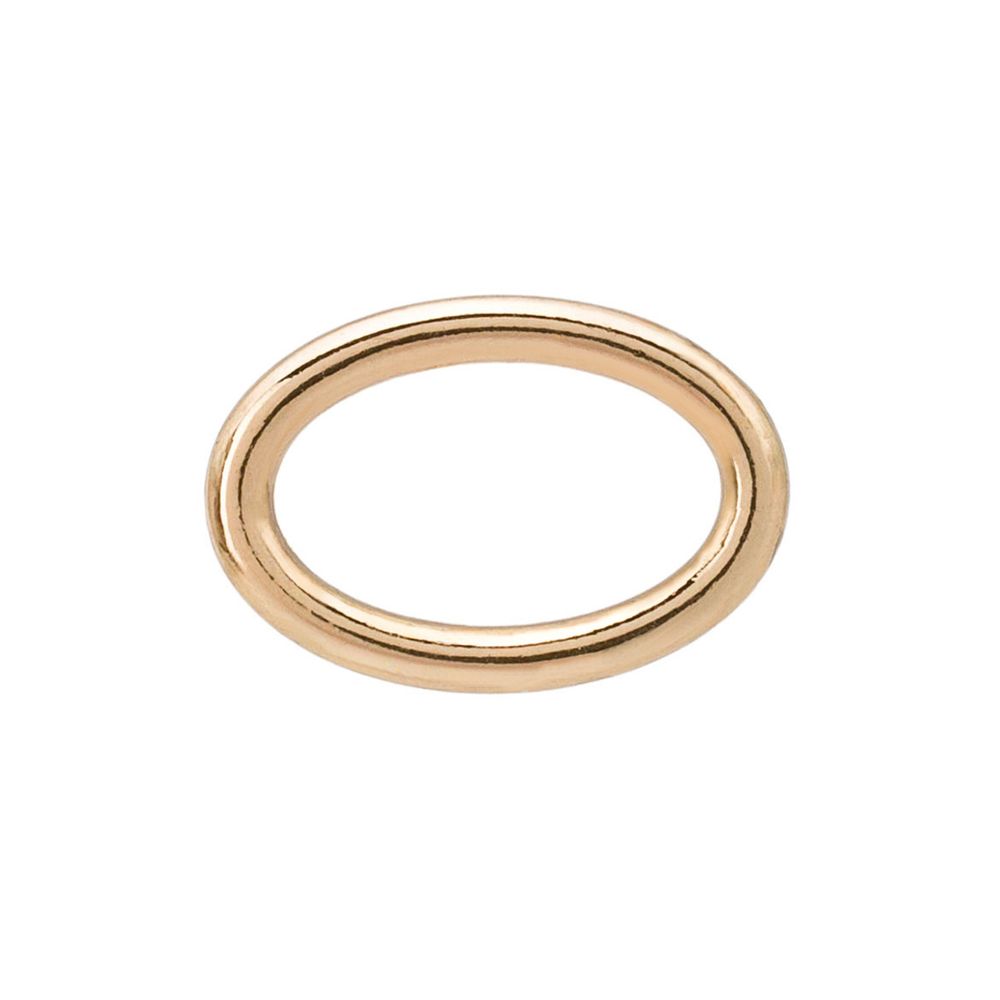 Кольца для бюстгальтера овальные металл ⌀10 мм, 100 шт, золото, 64-2210