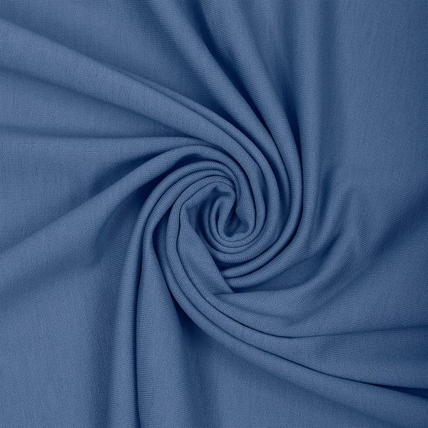 Футер 2-нитка петля поливискоза стрейч 220 г/м², 160 см / 35 метров, ФУТ2Х.TBY.ПЭ-ВИС.55, цв.55 джинс