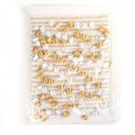 Бахрома отделочная 40.0 мм / 10 метров, 6152-0332, цв.белый+золото 6362