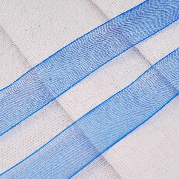 Лента капроновая (органза) 15.0 мм / 22.86±1 метров, 164 синий