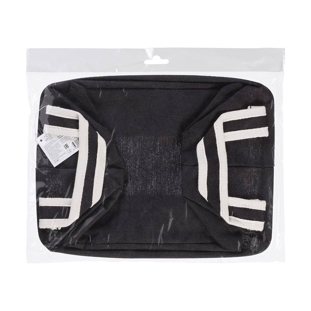 Корзина для хранения 28х20х16 см, №04 черный, Stilerra home PFH-113