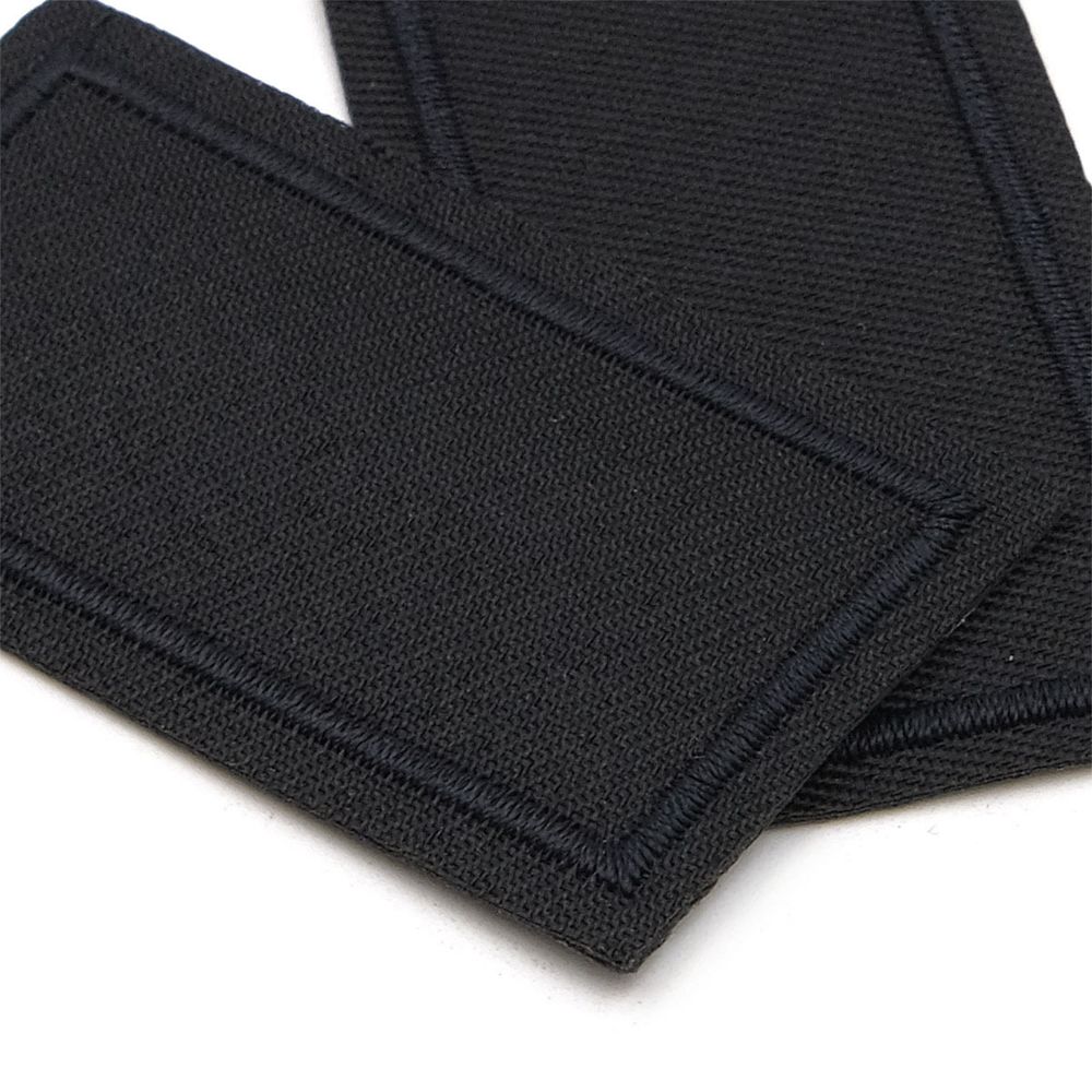 Термоаппликация прямоугольная, джинс, 65х35 мм (черный (black)), LA429, 2 шт