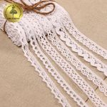 Набор вязаного кружева Kruzhevo №4 цв.белый (6 дизайнов по 4,5м)