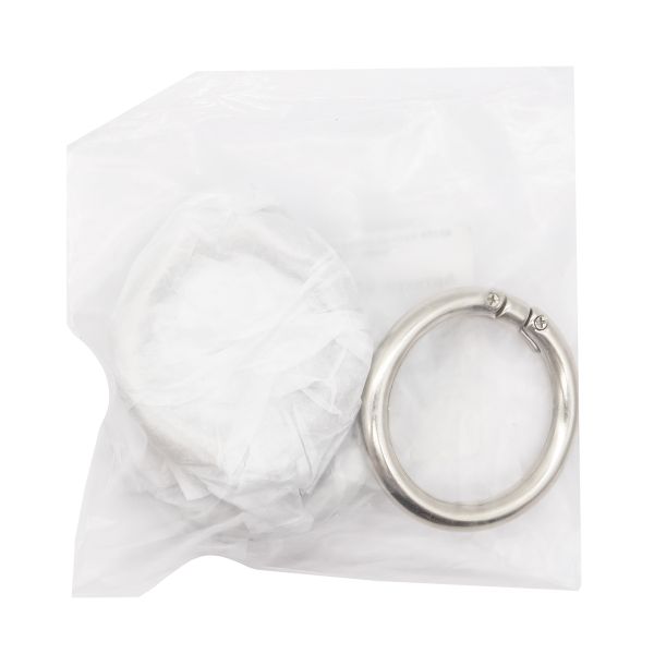 Кольцо разъемное металл на винтах 30 мм (40 мм внешн.), никель, 4 шт, BIG