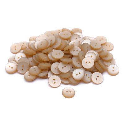 Пуговицы на 2 прокола 22L (14мм), пластик (col.27 светло-бежевый), CR-K18M, 144 шт