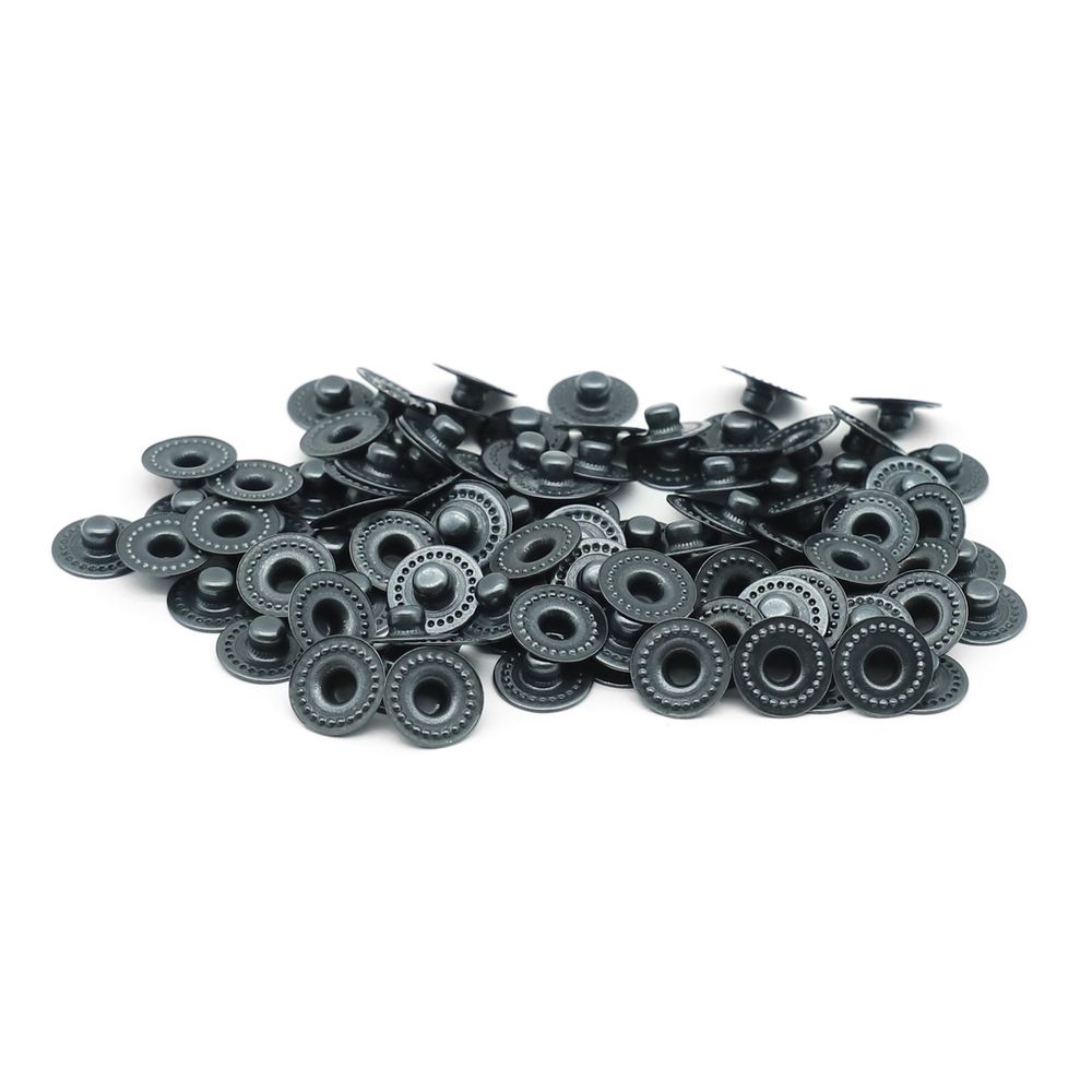 Часть кнопки Альфа (S-образная) ⌀11 мм (C-часть), 5 никель с чернением, 100 шт, S090504, BIG