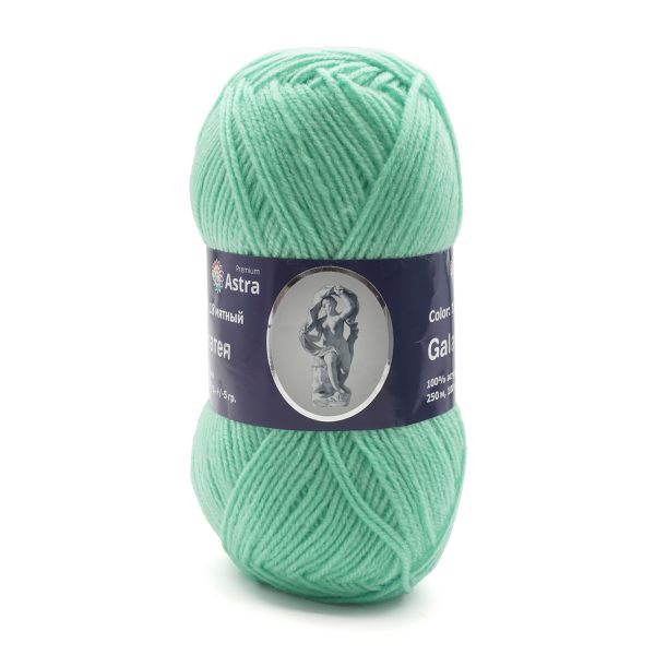 Пряжа Astra Premium (Астра Премиум) Галатея / уп.3 мот. по 100 г, 250 м, 18 мятный