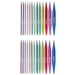 Набор съемных спиц для вязания 10см, 13 размеров (3мм-10мм), цв. ассорти, алюминий