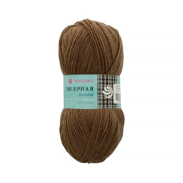 Пряжа Пехорка Бисерная / уп.5 мот. по 100 г, 450 м, цв.388 т.верба