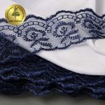 Кружево капроновое 45 мм / 9.14 м, TBS.30010 цв.120 (159) т.синий, Kruzhevo