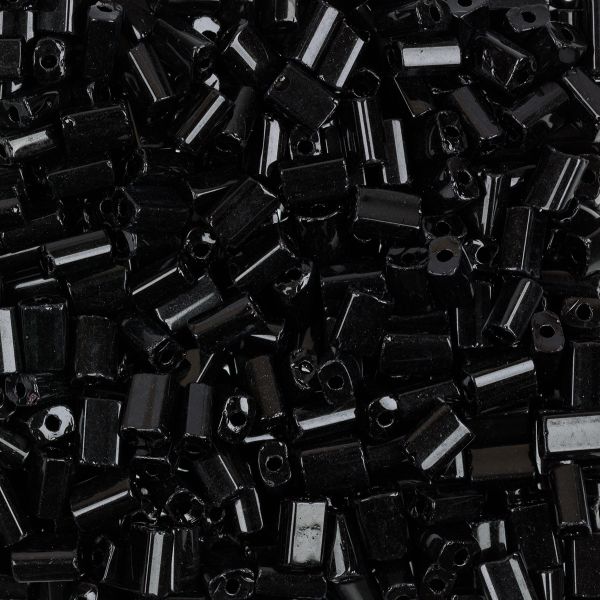 Бисер Preciosa Oblong 5х3.5 мм, 50 г, 23980 черный, 321-61001