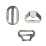 Крючки галстучные 11 мм, (3 части) ВОС, никель, 50 шт